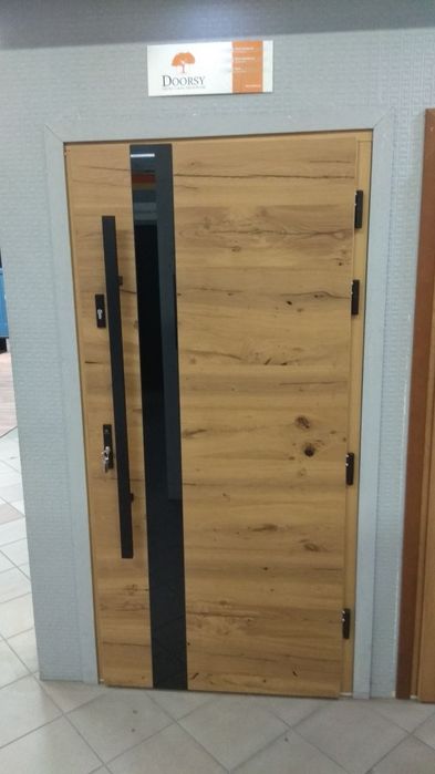 Drzwi Porta Mikea Doorsy Barański  złoty dąb orzech mahoń antracyt