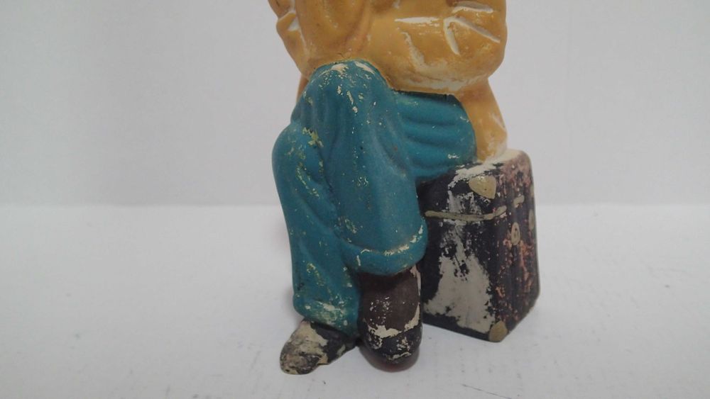 Estatueta antiga arte popular em terracota