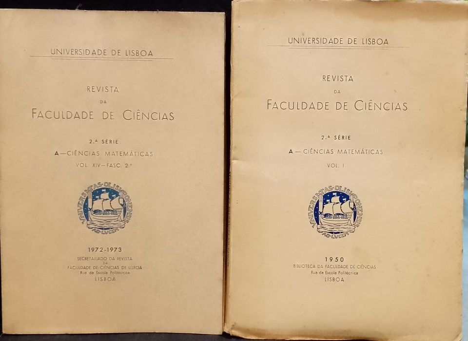 Revistas da Faculdade de Ciências "Universidade de Lisboa" (2 volumes)