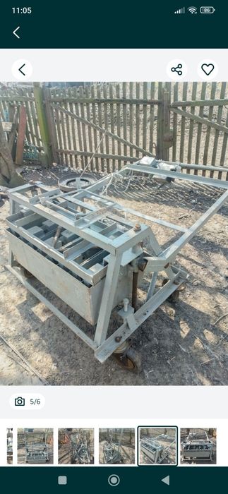 Станок для изготовления шлакоблоков на 4 блока