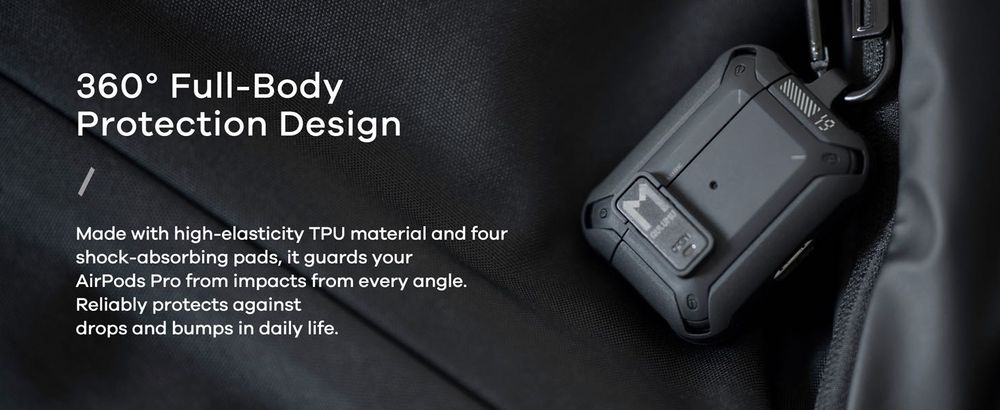 Противоударный чехол Aulumu A19 Lock Fit Чехол для AirPods Pro 2