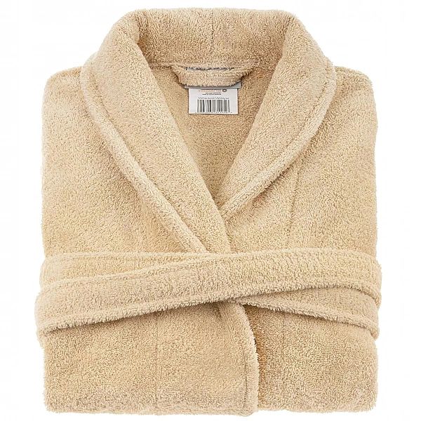 Szlafrok Hotelowy Bawełniany Frotte Damski Męski Unisex S/M Beżowy