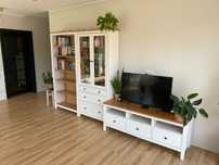 Komplet mebli HEMNES regał, witryna, szafka pod TV