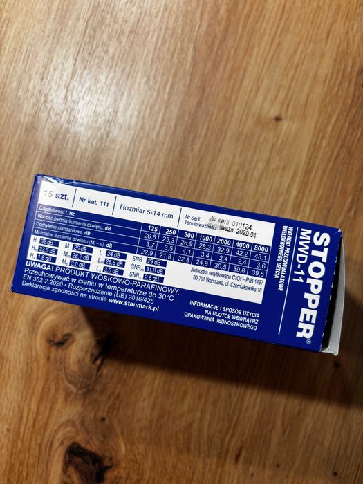 STOPPER Zanmark zatyczki do uszu stopery 10 szt.