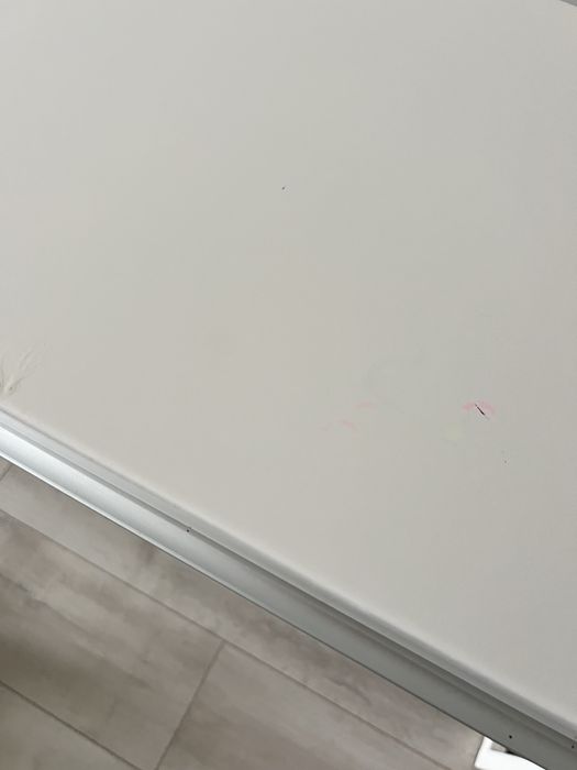 Biurko BESTA BURS, połysk biały, 120x40 cm