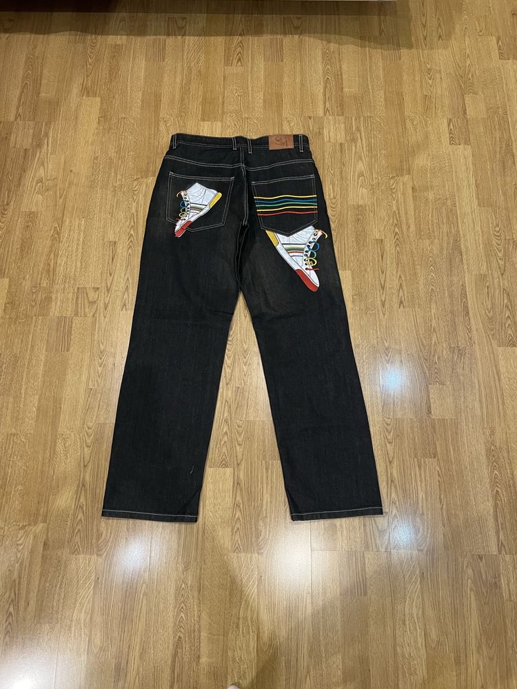 Jeansy vintage y2k w stylu Coogi