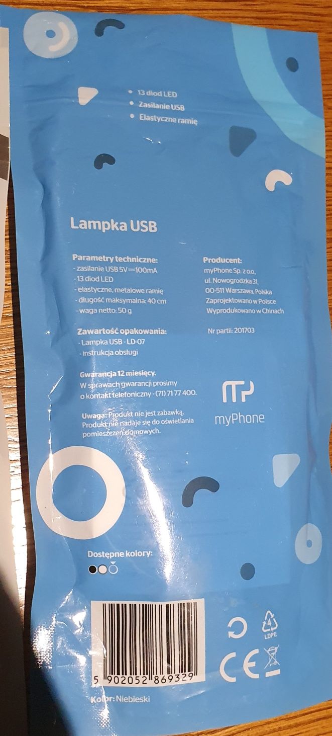 Lampka USB do laptopa