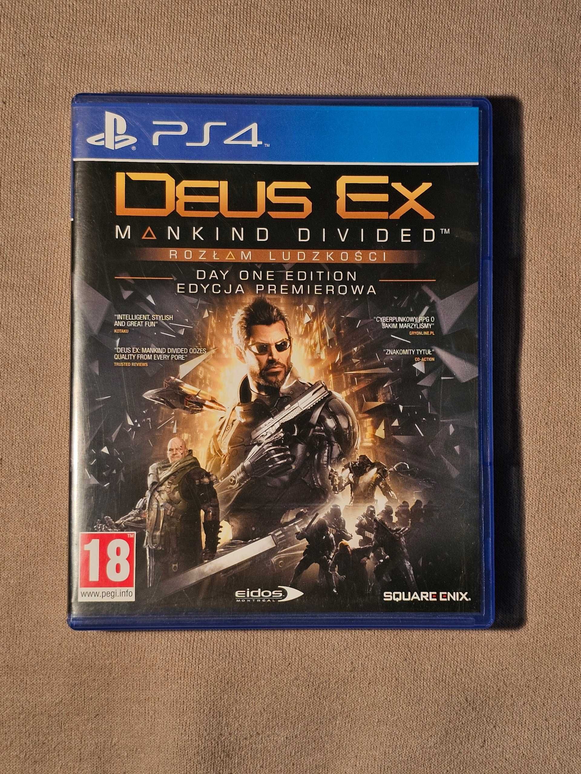 Deus Ex Rozłam Ludzkości | GRA PS4 | PlayStation 4 | PL