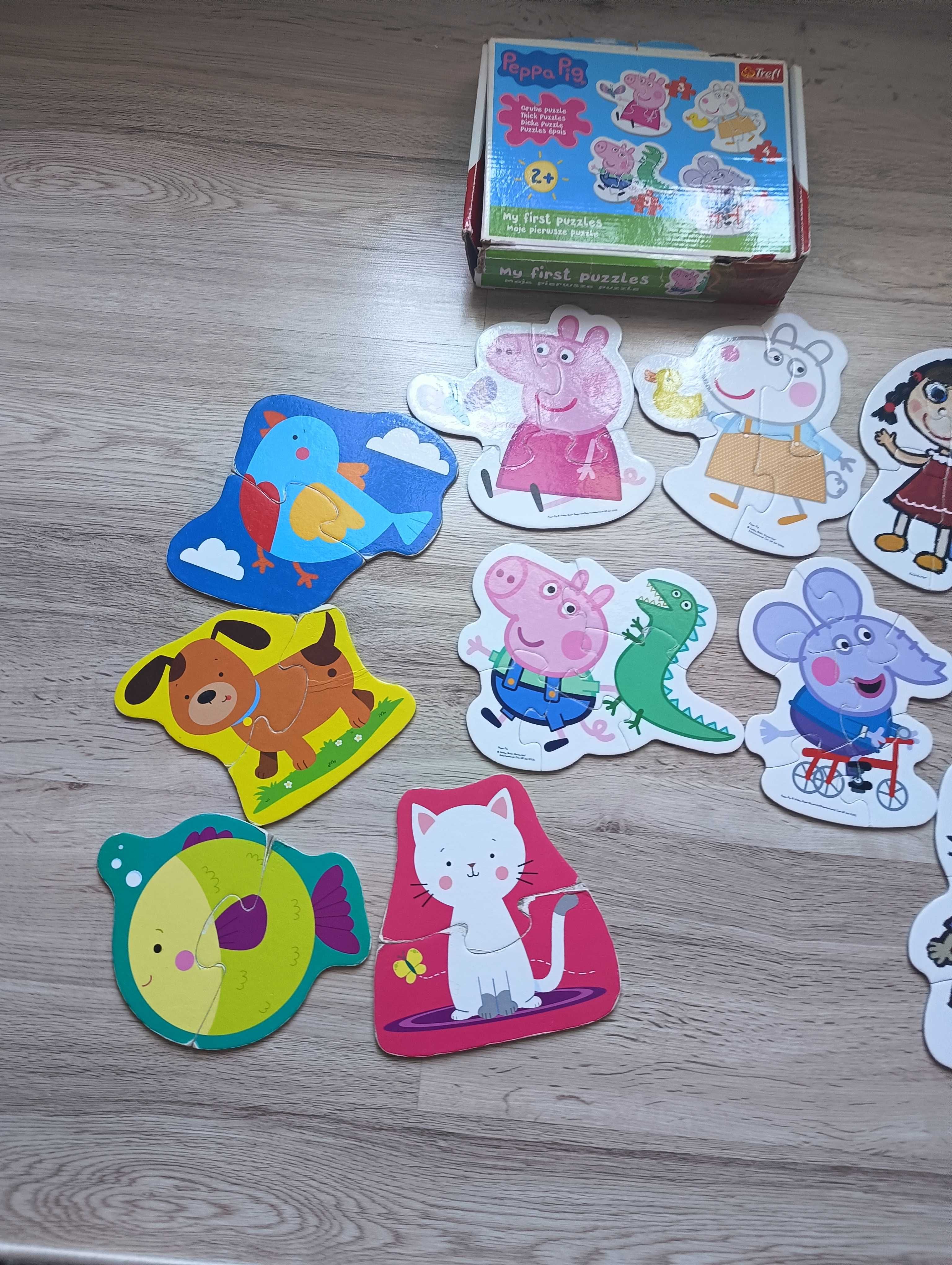 3 komplety puzzli dla 2 latka