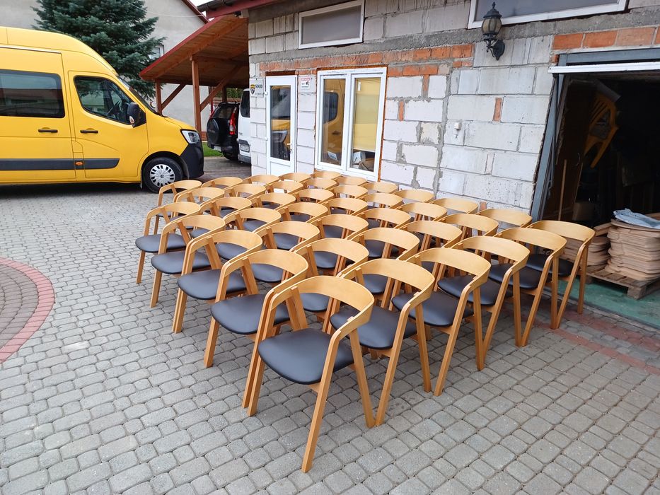 Stelaże krzeseł bukowe dębowe tofi