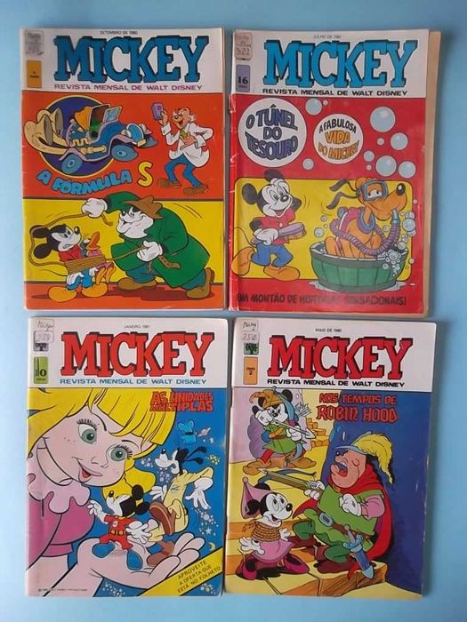 MICKEY - edição portuguesa - 18 revistas desde o Nº 1