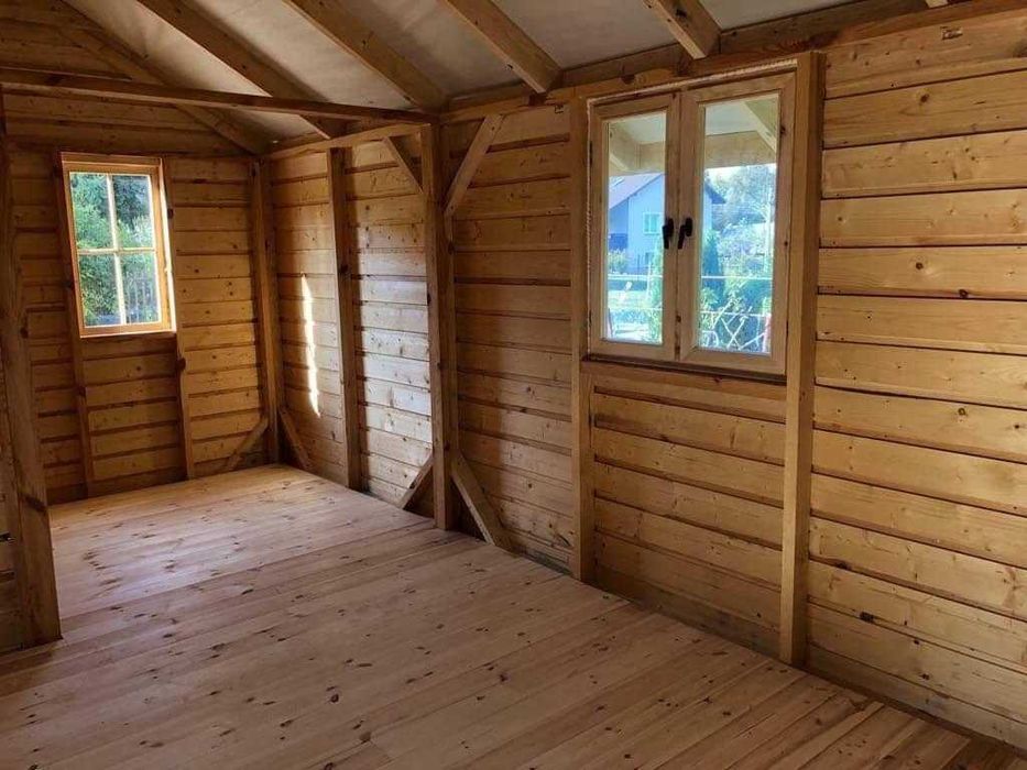 Drewniany Dom z Bala Całoroczny 74m2 Letniskowy