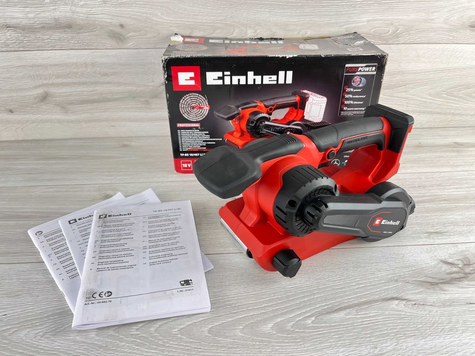 Шліфмашина стрічкова акумуляторна Einhell TP-BS 18/457 Li 18В тушка бу