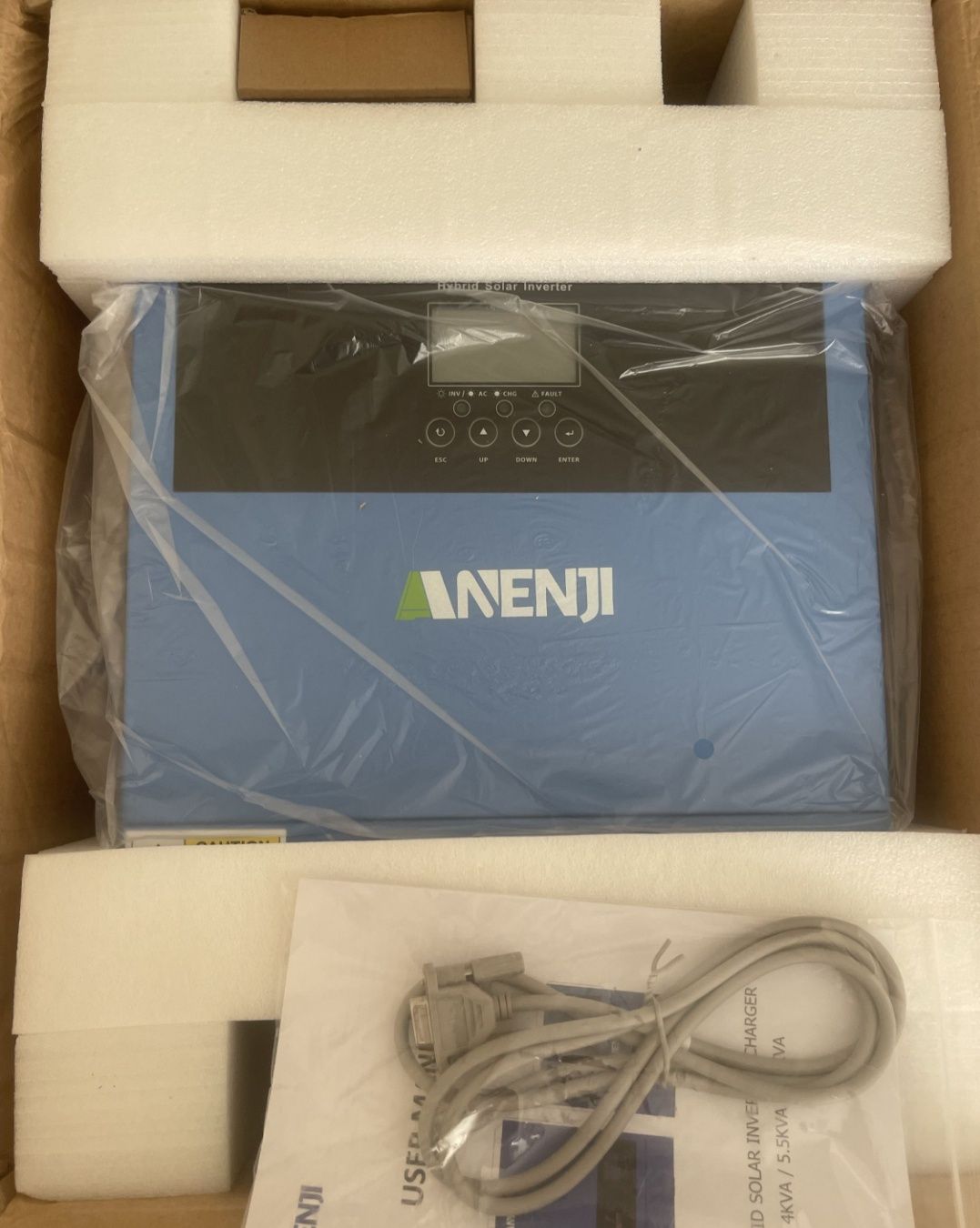 Гібридний інвертор anenji 4.2 kWt, 24V, з вайфай модулем
