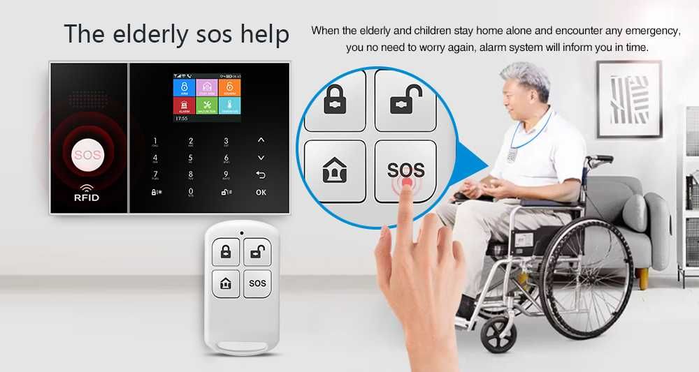 Inteligentny System Alarmowy do domu garażu Wifi GSM Tuya Smart Life