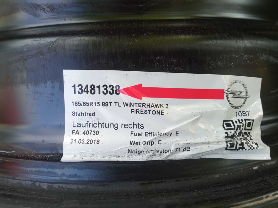 Felgi 15 Opel Corsa E 16 6Jx15H2 4x100 ET41 Oryginał Komplet