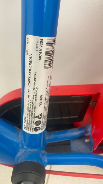 Bicicleta infantil HUFFY SPIDERMAN 16’’