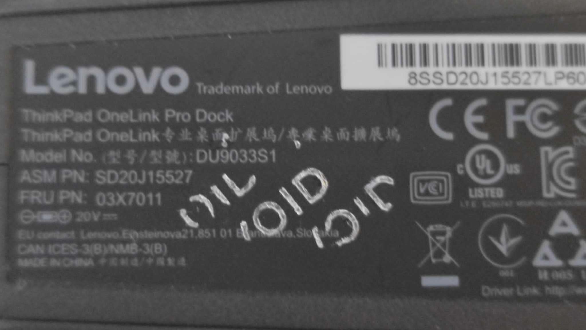 Stacja Dokująca Lenovo OneLink Pro Dock DU9033S1