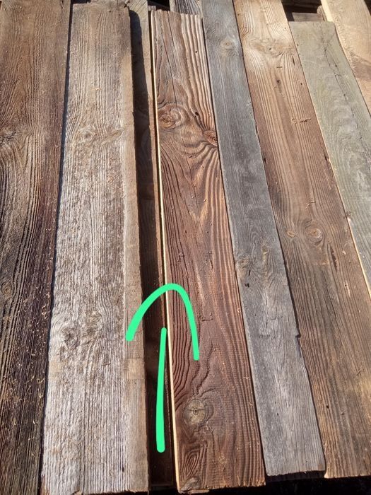 Krótkie stare deski