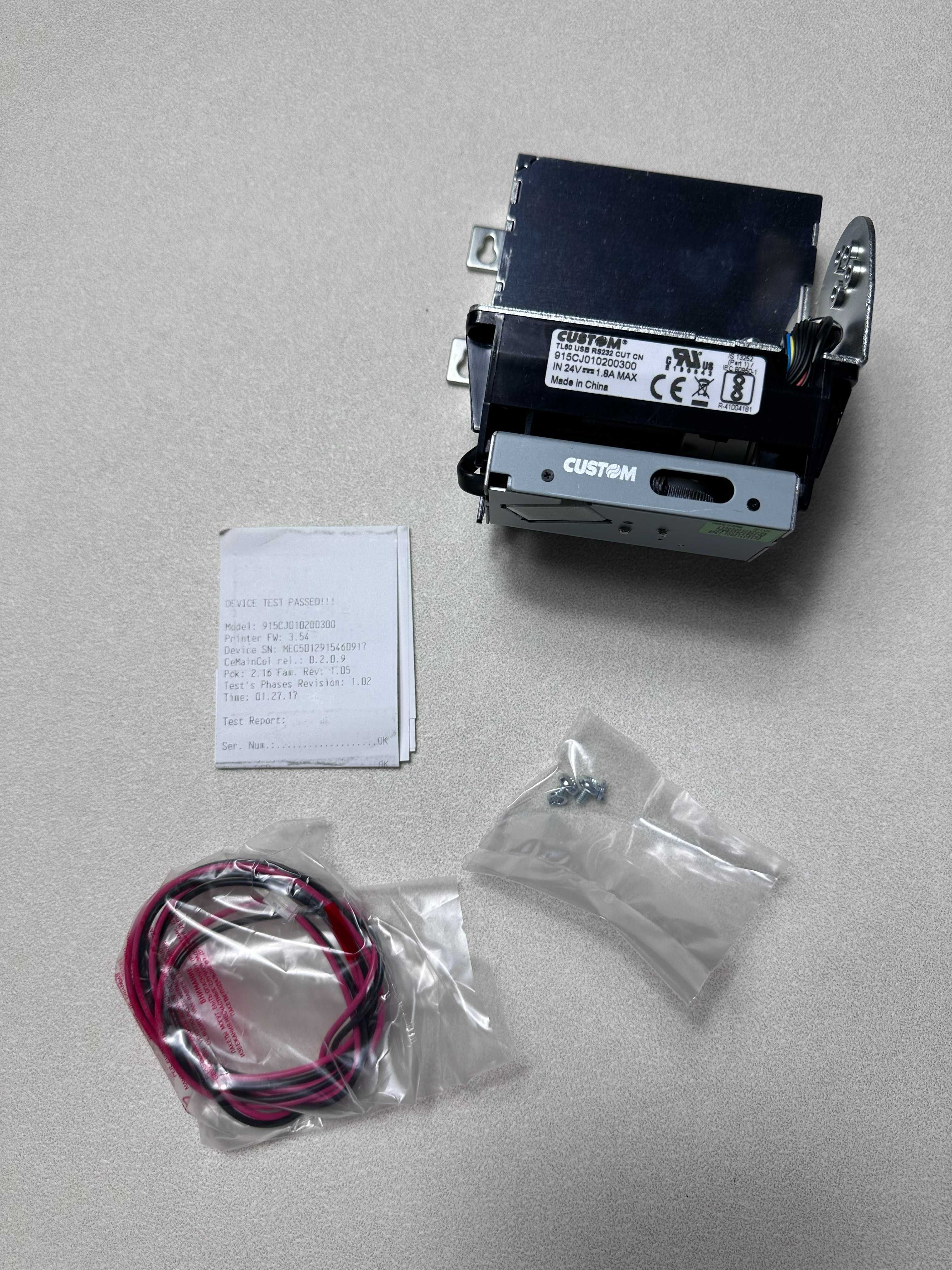 Drukarka Do Biletów Custom Termiczna Pos TL60 Ser/Usb 24V A/Cut R/Hold