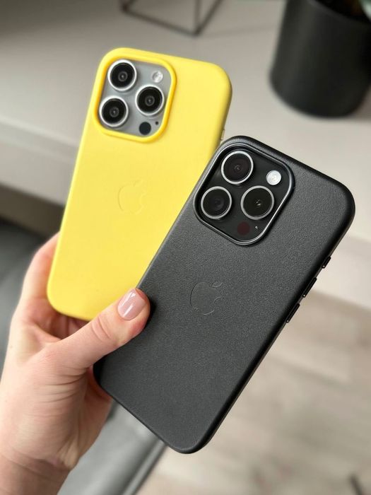 Шкіряний чохол з MagSafe для iPhone 15 Pro | Чехол на Айфон 15 Про