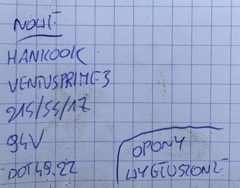 NOWE Hankook Ventus Prime 3 215/55 R17