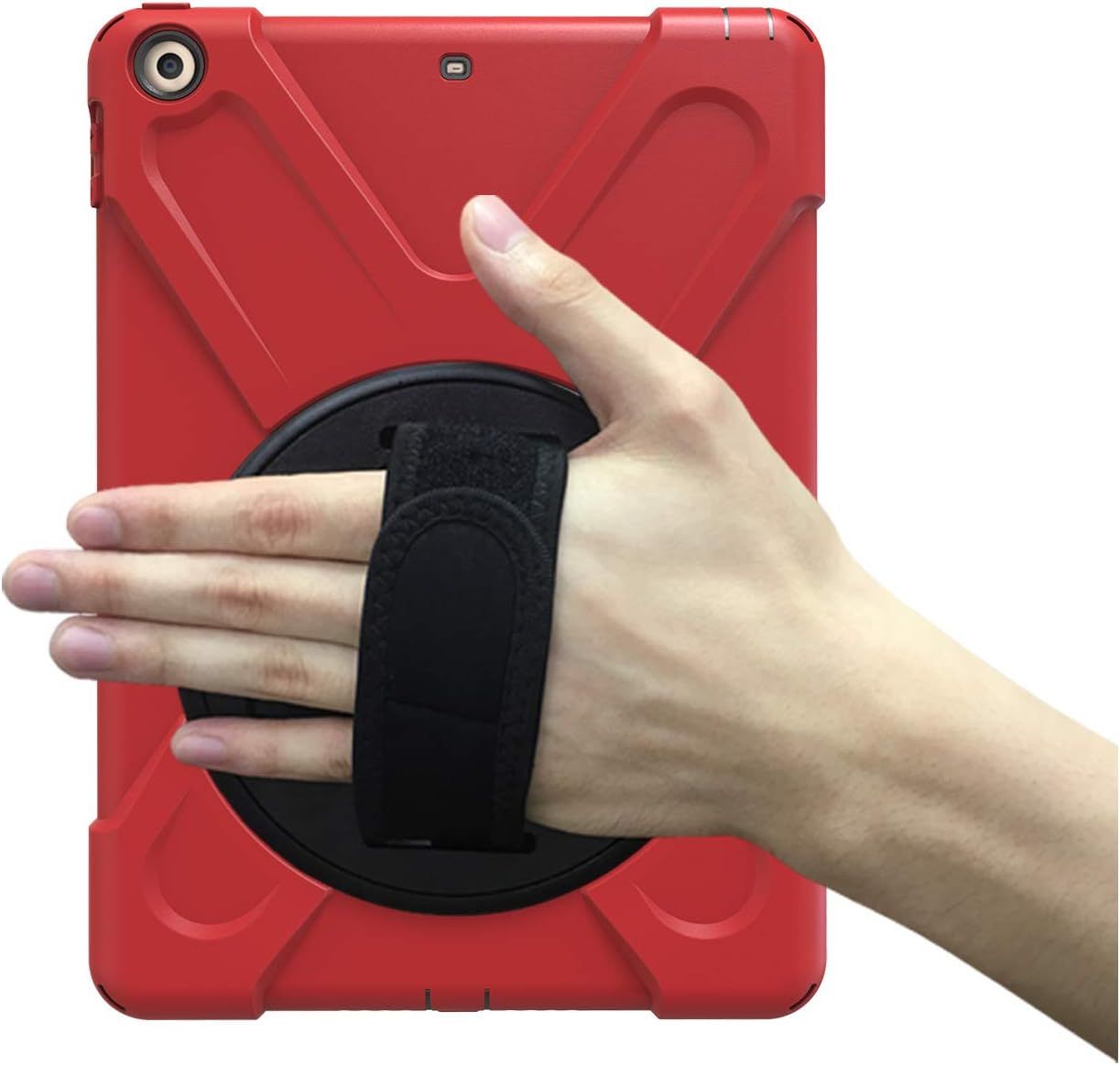Etui do iPad 2/3/4 z Podstawką i Paskiem na Ramię Czerwone