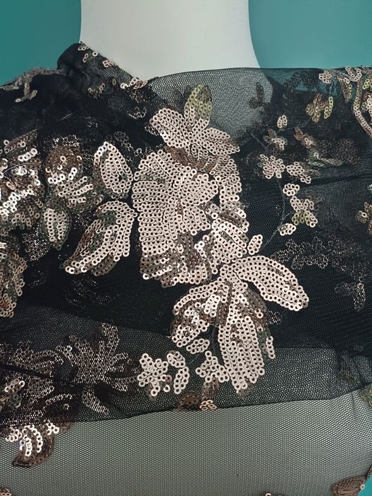 Sukienka tunika zdobiona cekiny Sylwester