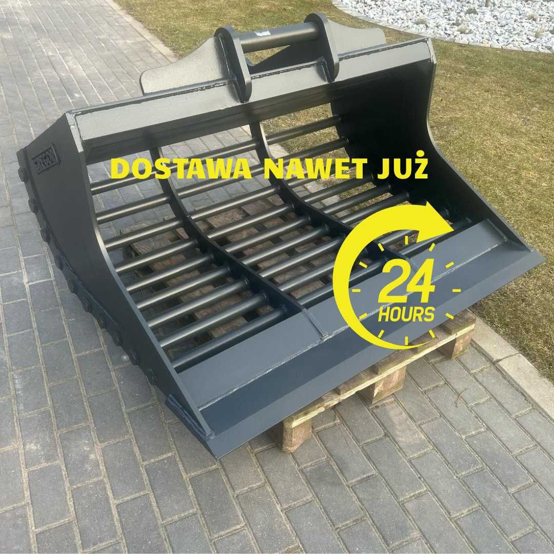 PROMOCJA Łyżka ażurowa do przesiewania kamieni gruzu L1500 1,5m S60