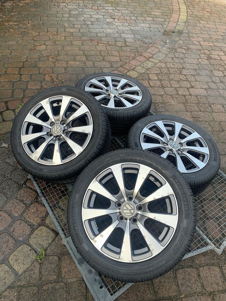 Alufelgi z oponami 15” 5x100 golf skoda