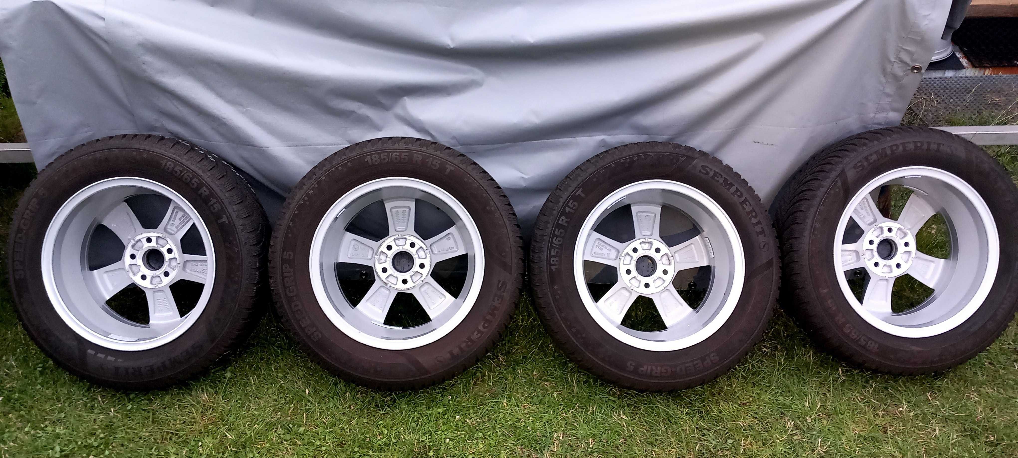 Koła zima oryg. Skoda/Gr.VW 5.5Jx15, 5x100,ET40+185/65R15 M+S, 2022r