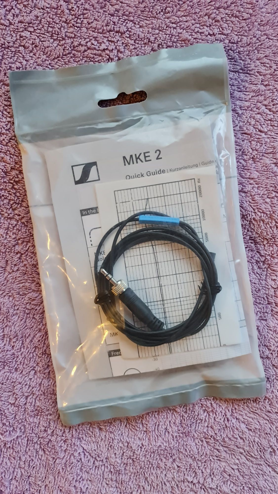 Микрофон SENNHEISER MKE2-EW и фантом-адаптер MZA-900P + аксессуары