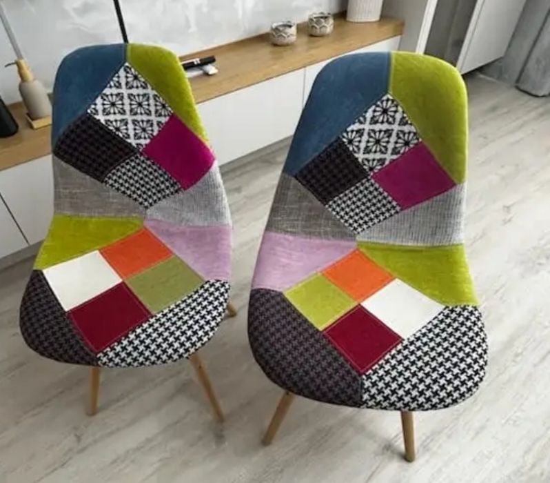 Krzesła w stylu patchwork
