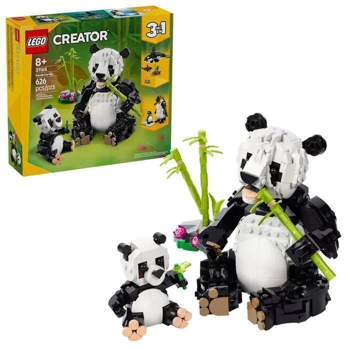 LEGO Creator 3 w 1 Dzikie zwierzęta: rodzina pand 31165. LEGO