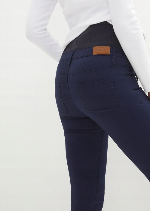 B.P.C spodnie ciążowe ze stretchem granatowe 50.