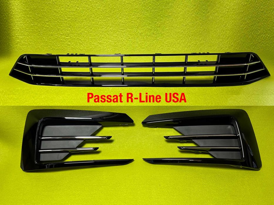 Решітки переднього бампера для Volkswagen Passat B8 USA R-Line