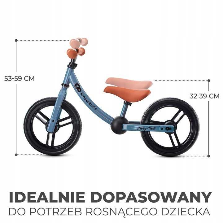 Kinderkraft 2Way Next Rowerek Biegowy Jeździk Blue Sky *NOWE*
