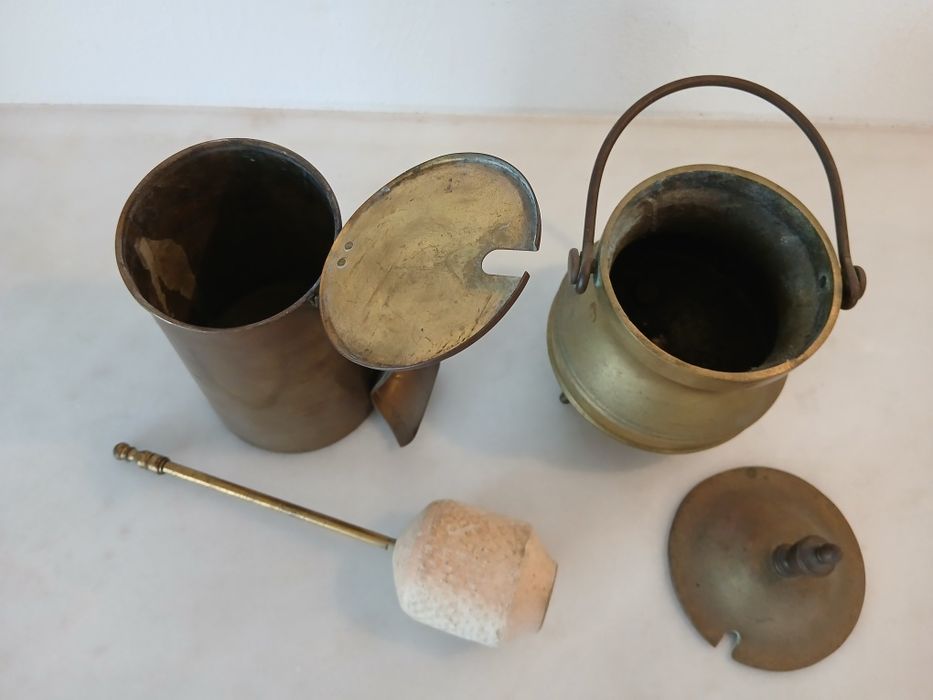 Caldeirão Acendedor de fogo latão cobre