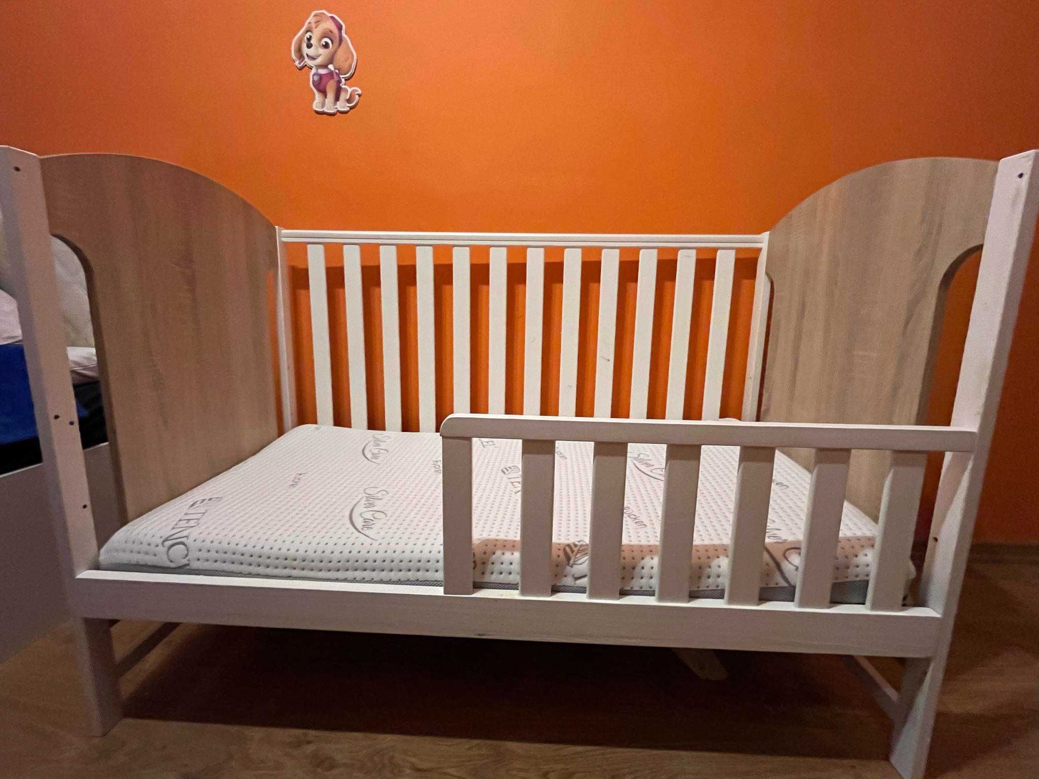 Łóżeczko dziecięce niemowlęce 120x60 60x120 tapczan