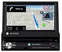 Radio 1DIN Android WYSUWANY EKRAN GPS Nawigacja Bluetooth