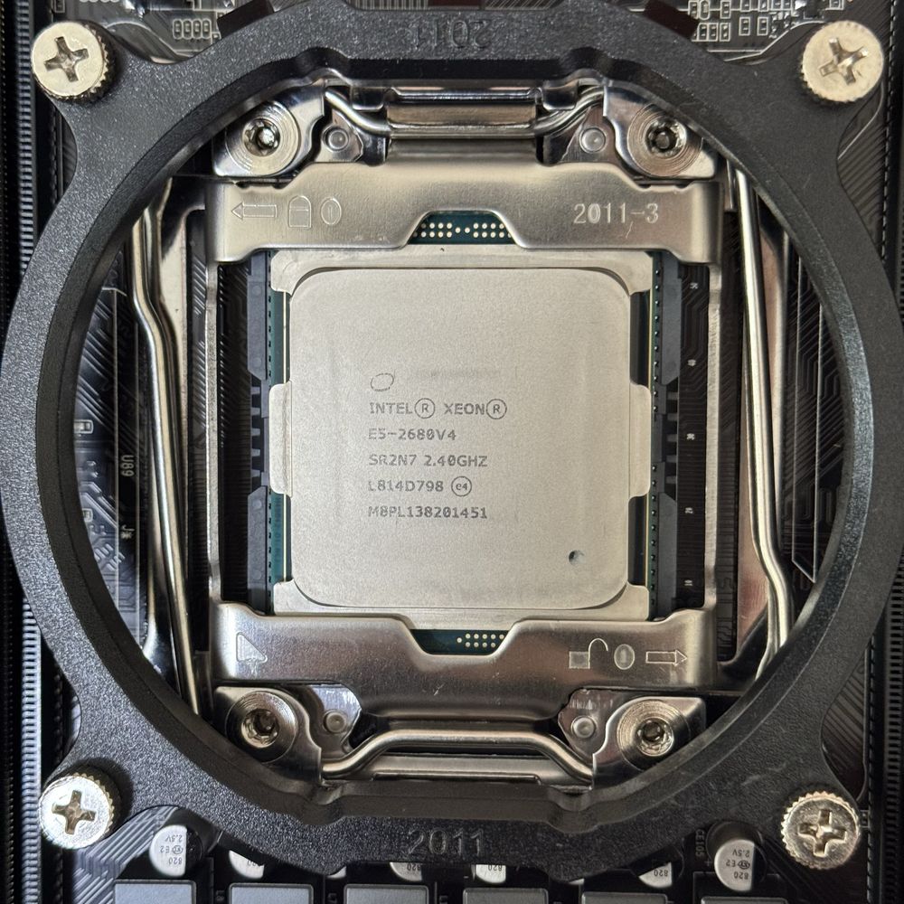 Комплект X99 16Gb 14 ядер 28 потоків материнська плата, процесор