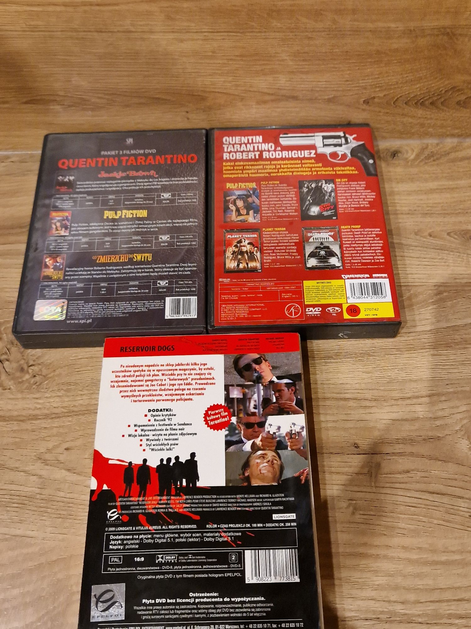 Filmy DVD kolekcja Quentin Tarantino