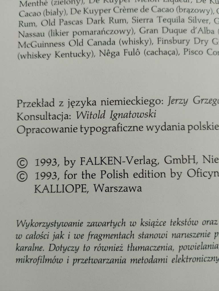 Leksykon 1444 napojów mieszanych 1993r vintage