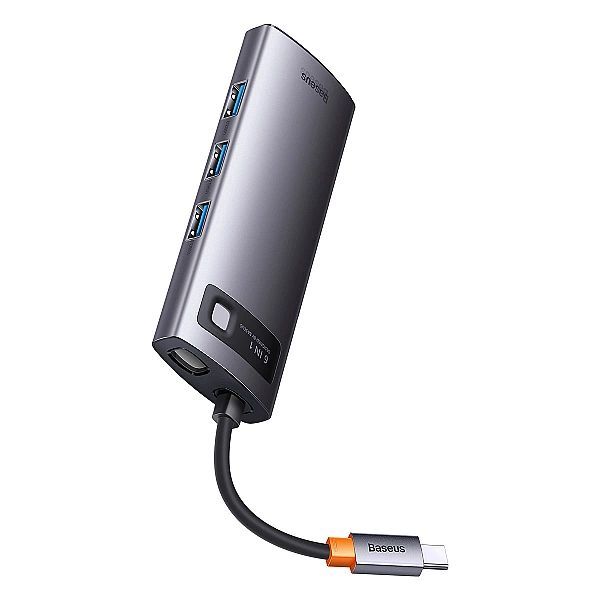 Baseus Metal Gleam Series stacja dokująca Hub 6 w 1 Usb Typ C - 1 x Hd