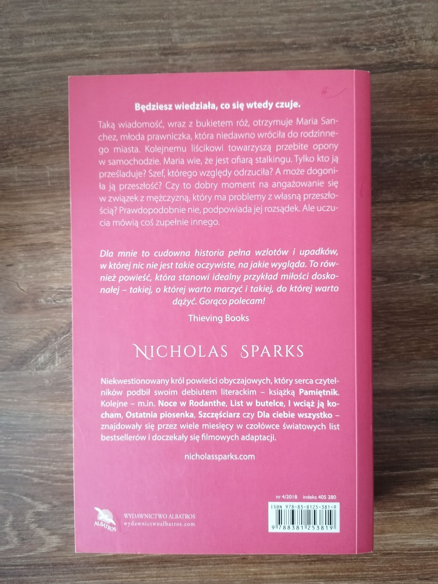 Książka spójrz na mnie Nicolas Sparks