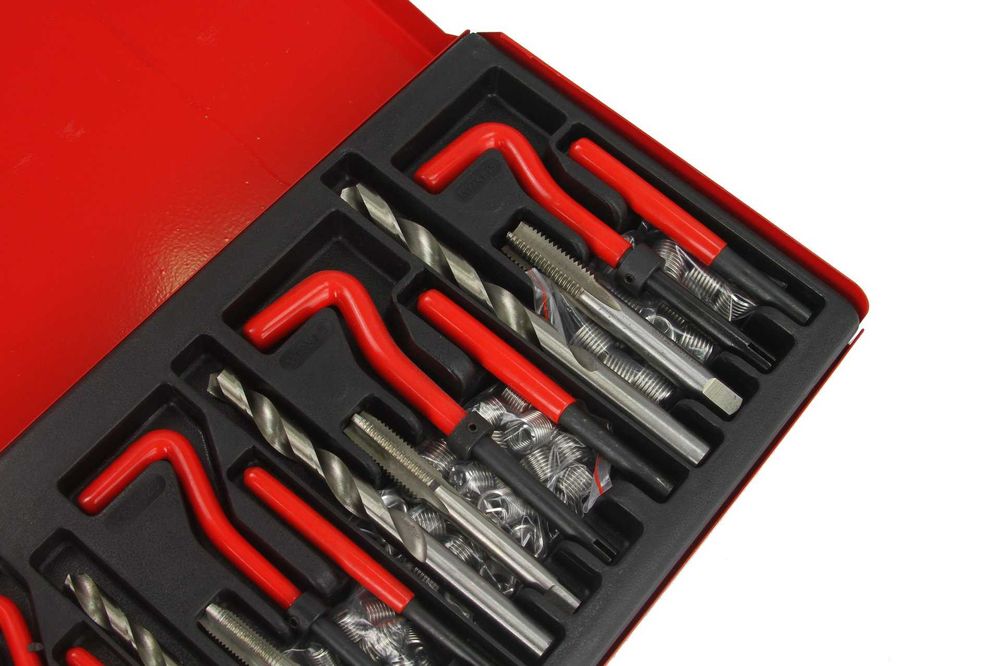 Набір для ремонту різьби 131шт, Набор ремонта резьбы Mar-pol M55882