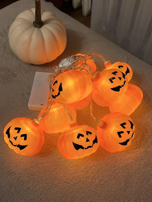 Nowe lampki dynie halloween