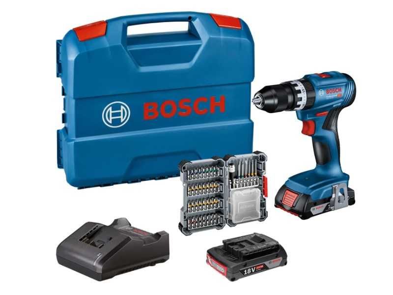 Шуруповерт бездротовий ударний дриль шурупокрут Bosch GSB 18V-45