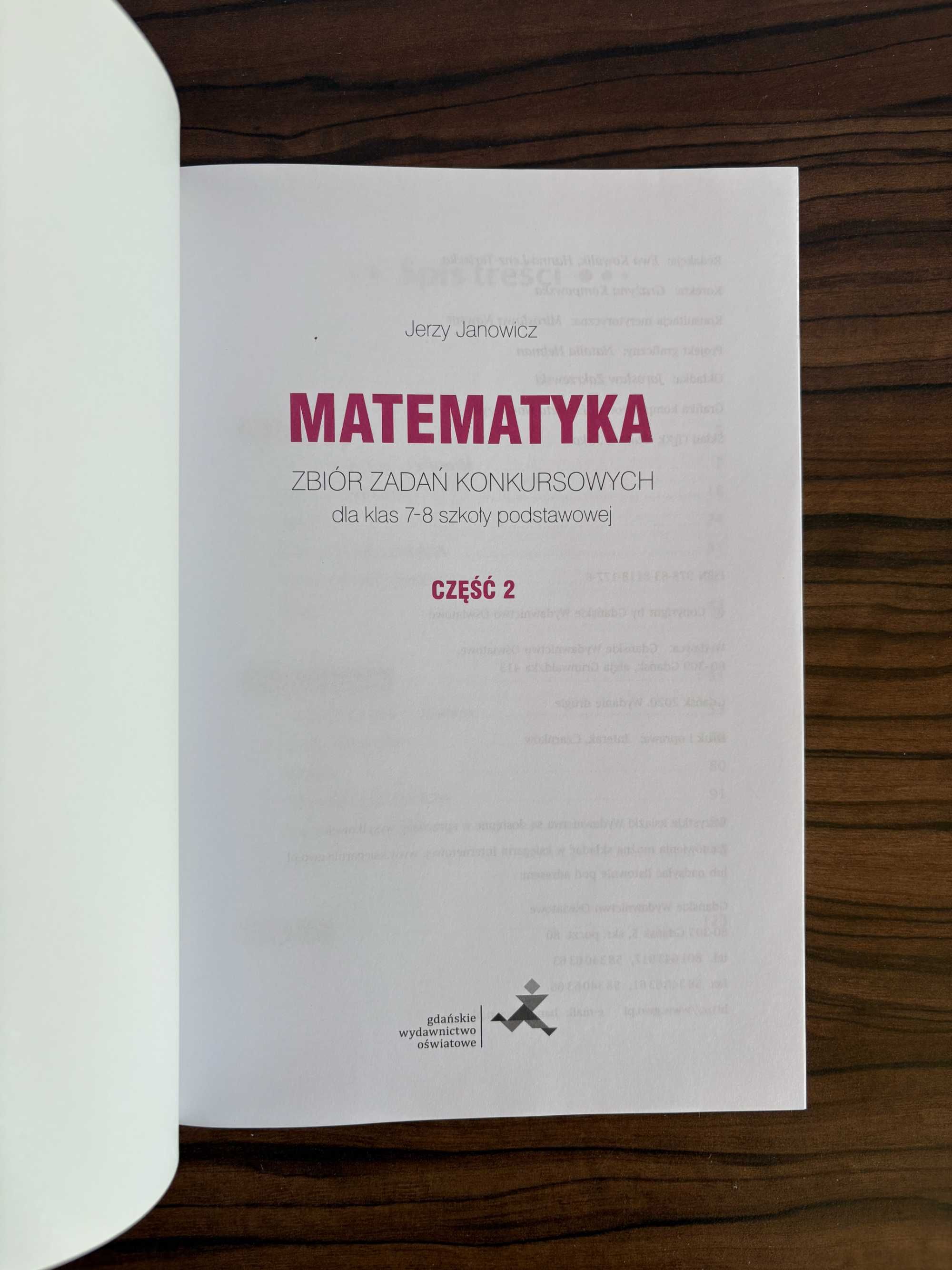 Zbiór zadań konkursowych dla klas 7-8 matematyka część 2