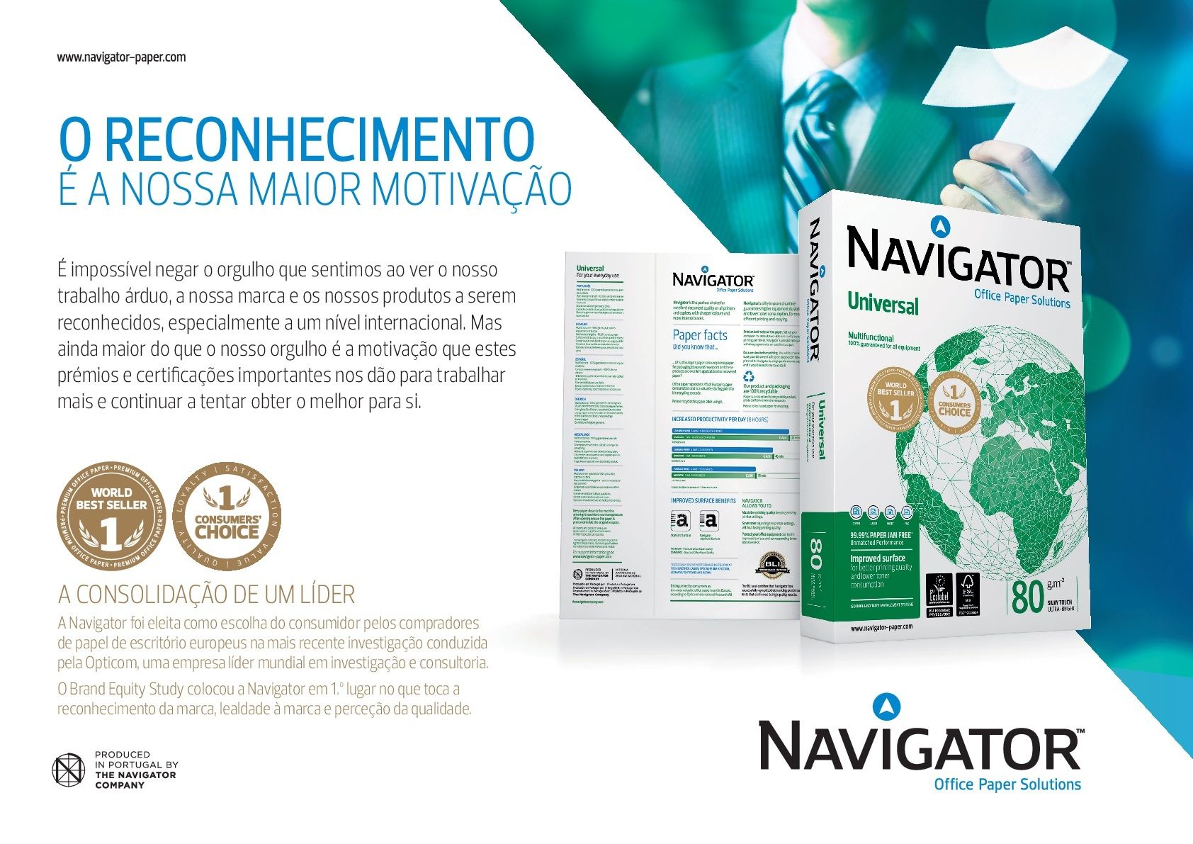 Navigator Resma de Papel 80g A4 Universal